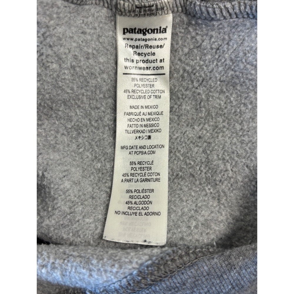 Patagonia Mens P-6 Logo Uprisal Hoody‎ Grey Pullover Sweatshirt 39622FA21 Medium - Picture 7 of 8